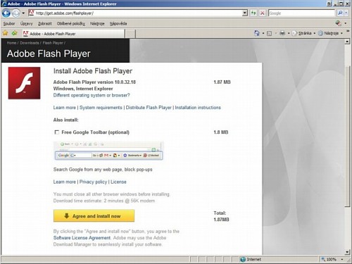 how to unblock adobe flash player on toolbar